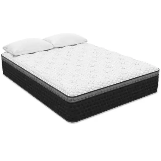 NicBex 14 Inch Hybrid Mattress for a Cool Sleep,Fiberglass Free,Medium Feel Mattresses,White image {5}