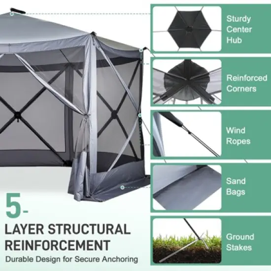 Karl Home | 12 Ft. X 12 Ft. Outdoor Pop-Up Camping Tent image {4}