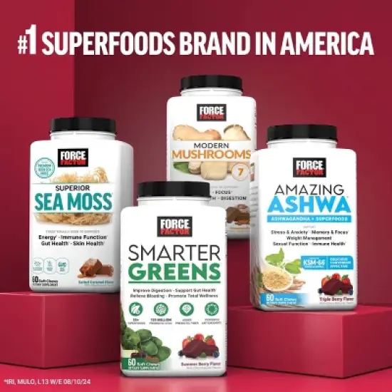 Force Factor Total Beets Dietary Supplements Soft Chews - Acai Berry - 60ct image {6}