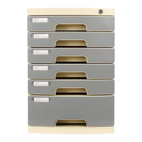 YIYIBYUS Drawer Organizer, Drawer Box with 6 Compartments, Drawer File Organizer image {7}