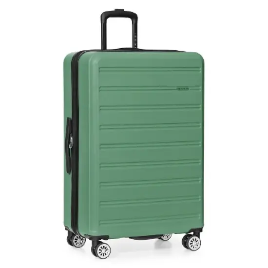 Travel Select Snowcreek Matte 30" Large Checked Hardside Spinner Suitcase image {7}