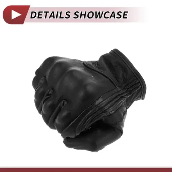 Unique Bargains Motorcycle ull Finger Gloves Black 1 Pair image {4}