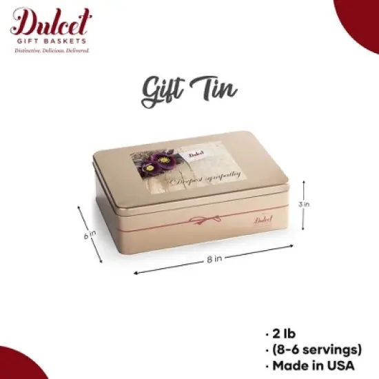 Dulcet Gift Baskets Fresh Baked Brownies and Cookies Gift Baskets, Gourmet Sympathy Baskets Condolence Baskets For Women, Mother, Sister, and Teacher image {4}