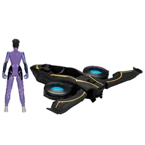 Marvel Black Panther Wakanda Forever Vibranium Blast Sunbird Jet with Shuri Action Figure image {4}