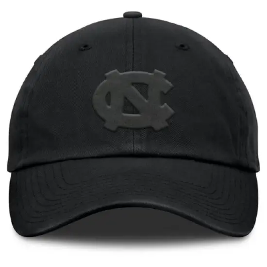 NCAA North Carolina Tar Heels Unstructured Black Tonal Cotton Hat image {1}