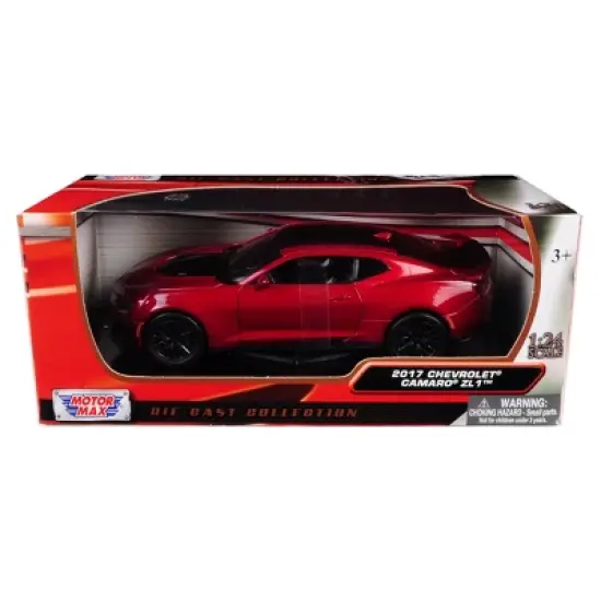 2017 Chevrolet Camaro ZL1 Burgundy 1/24 Diecast Car Model by Motormax image {3}