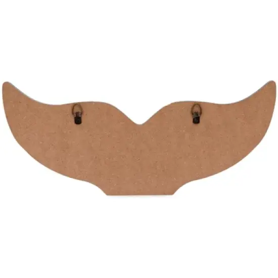 Okuna Outpost Whale Tail Wall Hook for Nursery, Coat Rack with 3 Hooks, Nautical Home Decor (15.5 x 6.75 x 1 in, Blue) image {4}