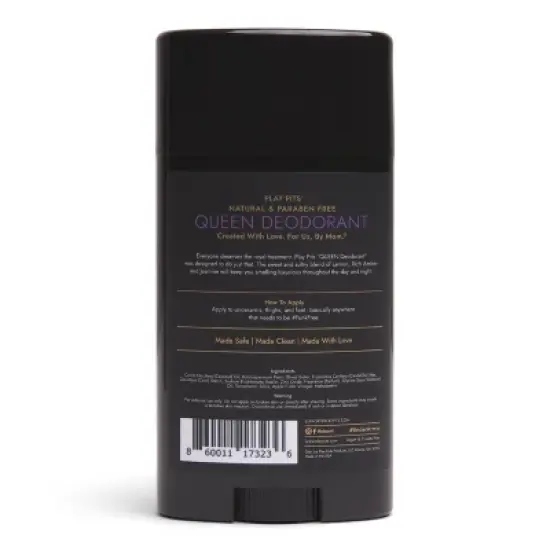 Play Pits Queen Natural Solid Deodorant - 2.65oz image {1}