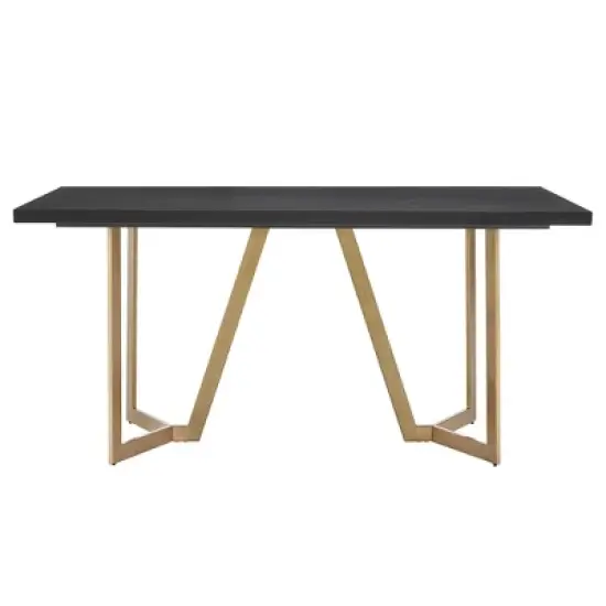 Karianne Dining Table Black/Gold - Inspire Q image {2}