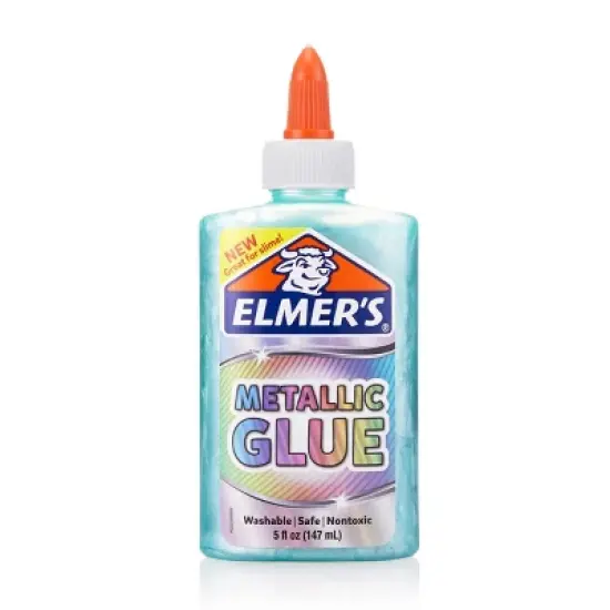 Elmer's 5oz Washable School Glue - Metallic Teal Blue: Glitter, Colored, Liquid, Turquoise, Art & Stationery image {5}