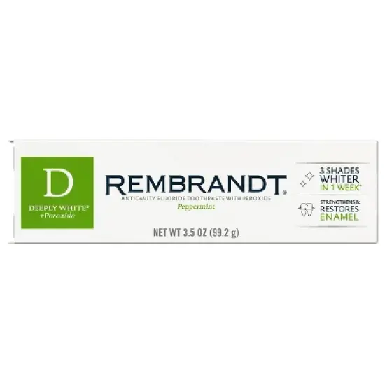 Rembrandt Deeply White & Peroxide Whitening Toothpaste - Peppermint image {6}
