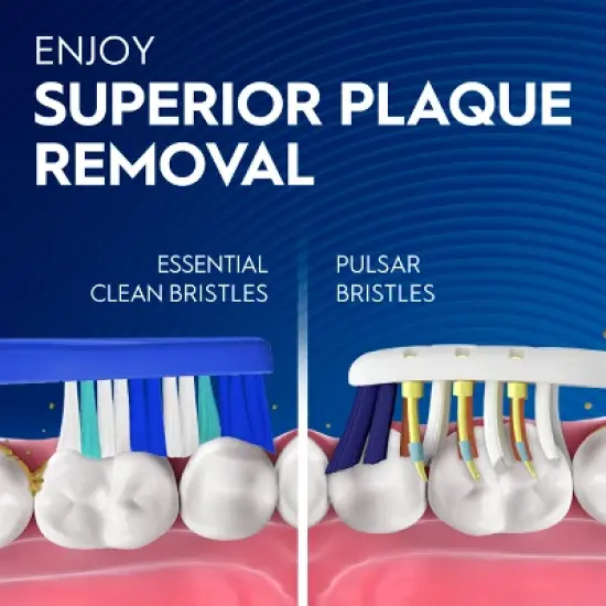 Oral-B Pulsar Pro-Health Battery Powered Toothbrush - Medium - 2pk image {4}