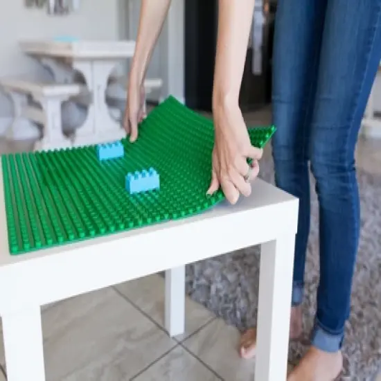 Creative QT MakerBase Peel-and-Stick Building Blocks Baseplates 10x10, Green image {2}