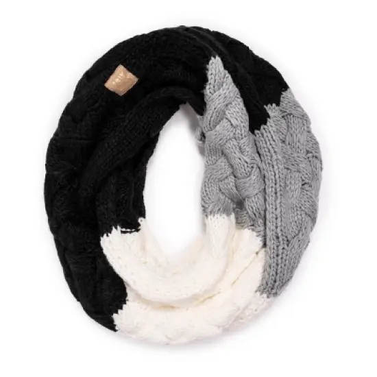 MUK LUKS Women's Colorblock Infinity Scarf image {1}