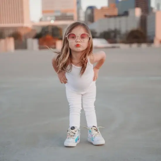 City Threads USA-Made Girls Soft Fleece Comfortable & Stylish Stretch Leggings for Toddlers/Kids image {6}