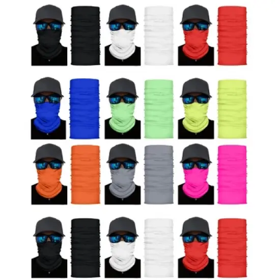 12 Pack Multifunctional Neck Gaiters for Dust Sun Wind and Cold Protection image {5}