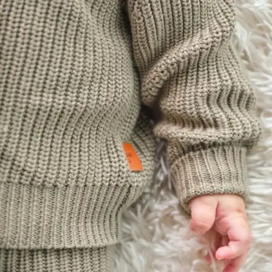 Goumikids Organic Cotton Knit Hoodie for Infants image {2}