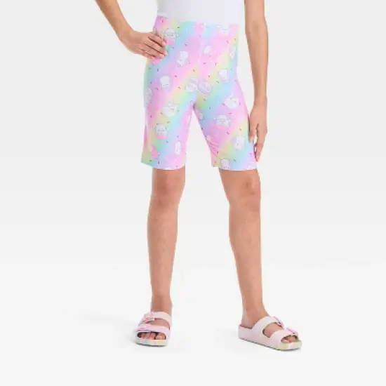 Girls' Squishmallows Bike Shorts Pastel Purple image {3}