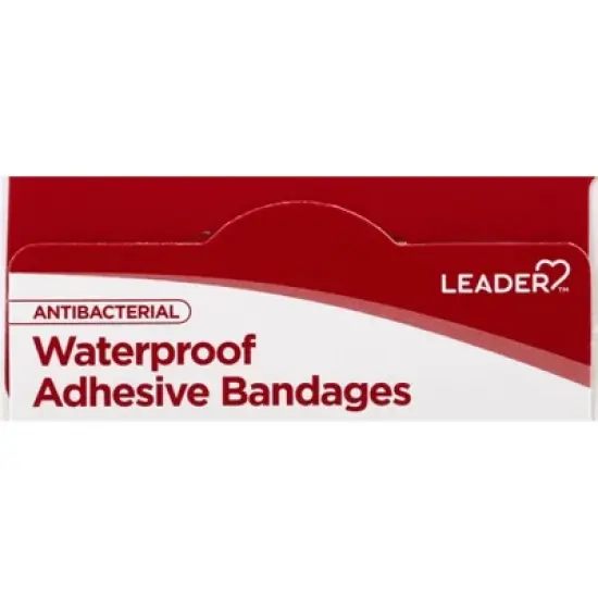 Leader Antibacterial Waterproof Assorted Sizes Adhesive Bandages 20 ea image {6}