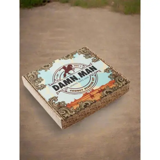 DMSnacks Cowboy Starter Kit Snack Gift Box : BBQ Nuts & Premium Beef Sticks for Tailgating, Grilling, Snacking & Gifting image {2}