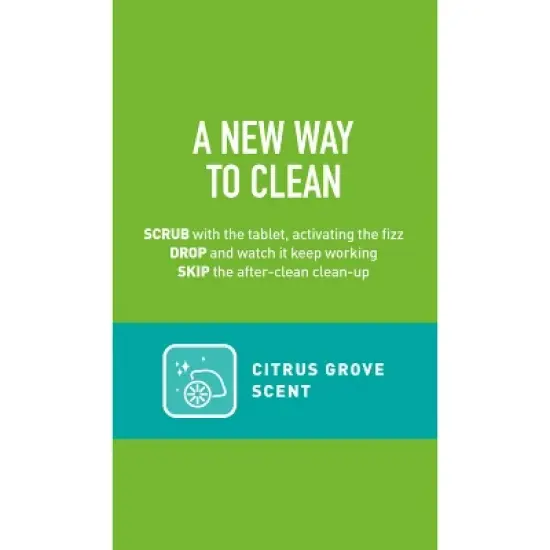 Scotch-Brite Scrub & Drop Dissolvable Toilet Bowl Cleaning System - 1 Wand & Stand and 4 Dissolvable Refill Tablets image {3}