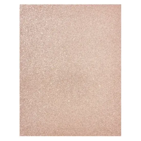 Bright Creations 24 Sheets Rose Gold Glitter Cardstock Paper for Scrapbooking, Wedding Invitations, Cake Toppers, 280gsm, 8.5 x 11 In image {4}