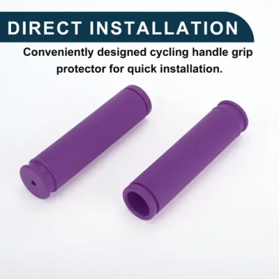 Unique Bargains Bike Handlebar Grips Covers 4.92" Purple 1 Pair image {5}
