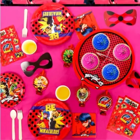 Miraculous Ladybug Party in a Box Kit - Celebration, Birthday Party, Toddlers - Cat Noir - Party Supplies - Officially Licensed (Complete Kit) image {5}
