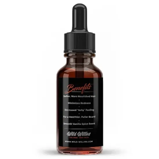 Wild Willies Hemp Beard Oil - Citrus/Vanilla Scent - 1 fl oz image {2}