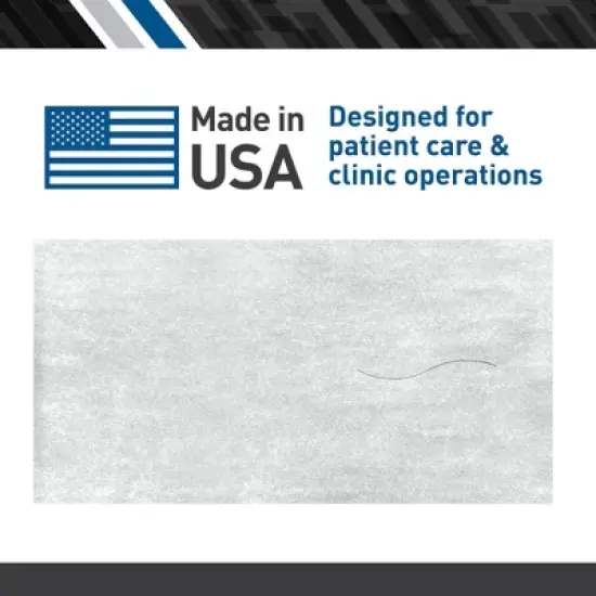 BodyMed Premium Headrest Paper Sheets &ndash; With Slit &ndash; Disposable Medical Face Barrier &ndash; Exam Paper Sheets &ndash; Case of 1,000 image {5}