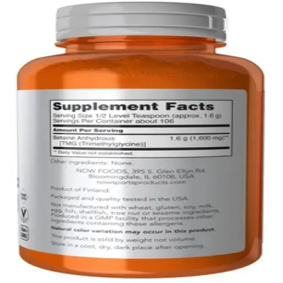 Betaine Powder by Now Foods  -  6 oz Powder image {1}