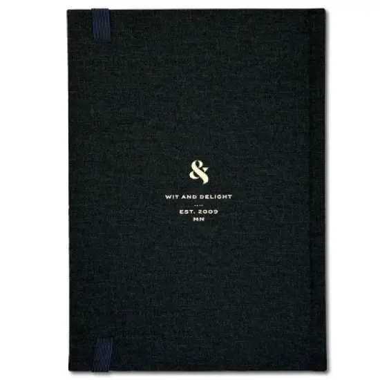 Wit & Delight 2024 Planner 8.75"x6.25" Weekly/Monthly Linen Black image {7}