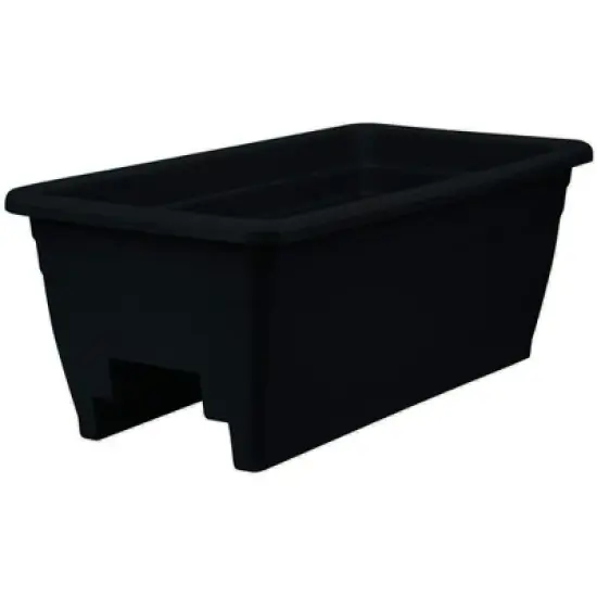 The HC Companies Plastic Rail Planter, 24in image {1}