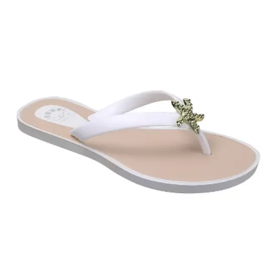 C&C California Women's Gold Medallion Flip Flop Thong Sandal image {5}