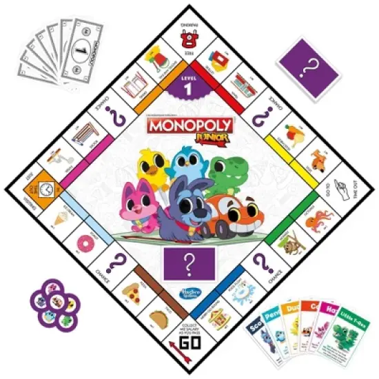 Monopoly Junior 2 Kids Board Games in 1 image {3}