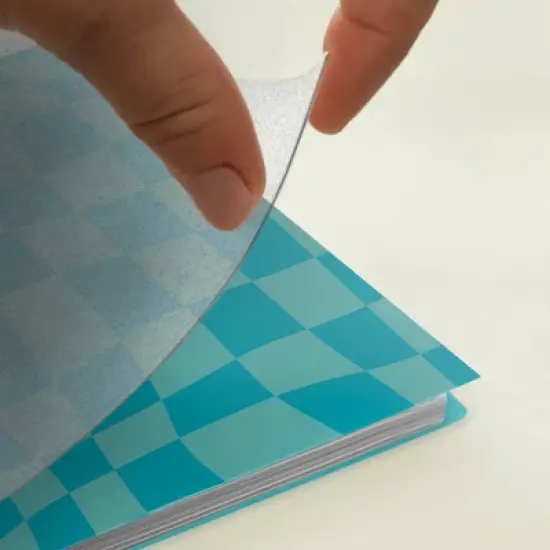 Blue Sky 5"x8" Color Me Courtney Wirebound 2025-2026 Weekly/Monthly Frosted Dylan Bee Blue Check image {12}