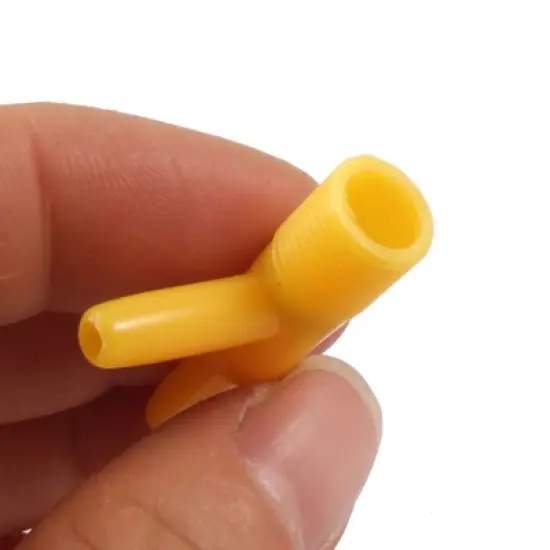 Unique Bargains Aquarium Yellow Plastic 2 Way Air Control Valves 5 Pcs image {3}