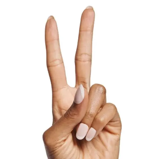 Olive & June Press-On Fake Nails - S Round - Timeless French - 42ct image {2}