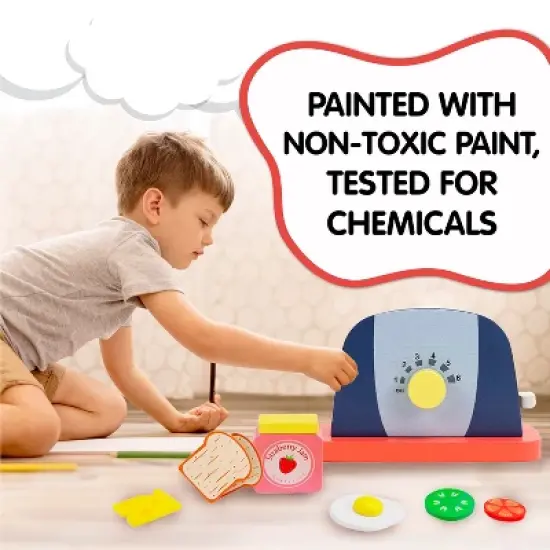 Leo & Friends Wooden Pop Up Toaster Set image {5}