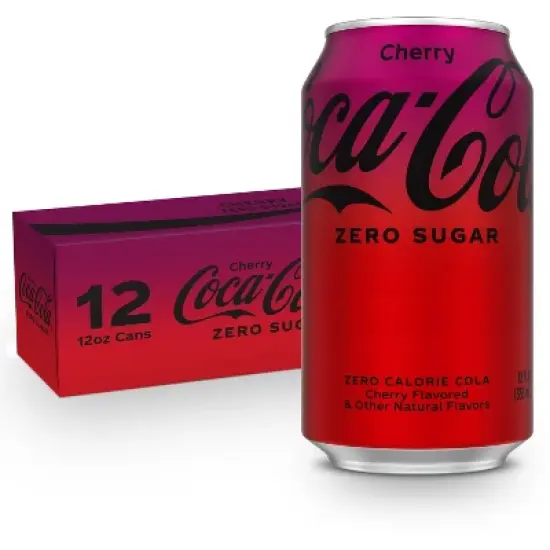 Coca-Cola Cherry Zero Soda - 12pk/12 fl oz Cans image {9}
