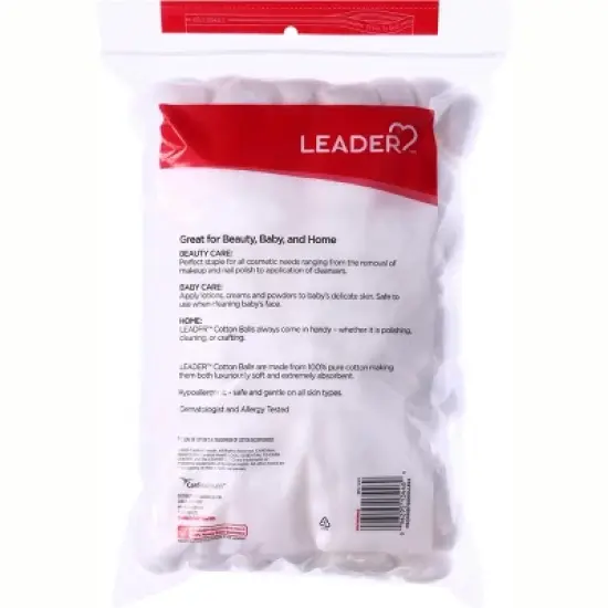 Leader Cotton Balls Jumbo 200 ct image {4}