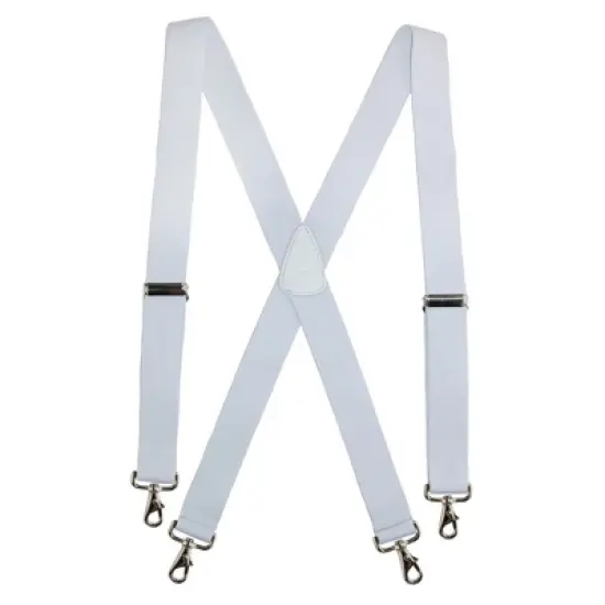 CTM Men's Elastic Solid Color X-Back Suspender with Swivel Hook Ends image {6}