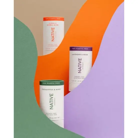 Native Plastic Free Lavender and Rose Deodorant - 2.65oz image {4}
