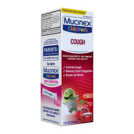 Mucinex Children's Cough Medicine - Cherry Liquid - 4 fl oz image {9}
