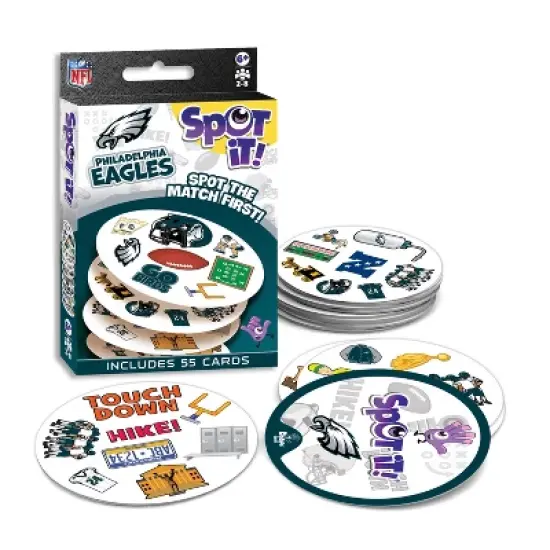 MasterPieces Officially Licensed NFL Philadelphia Eagles Spot It Game for Kids and Adults image {2}