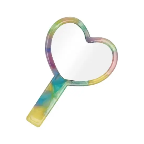 Unique Bargains Heart Shaped Handheld Mirrors 1 Pc image {4}
