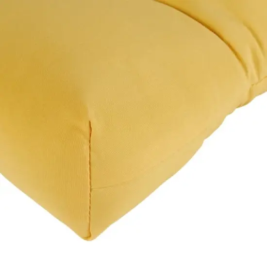 Solid Outdoor Bench Cushion - Sunbeam - Kensington Garden image {4}