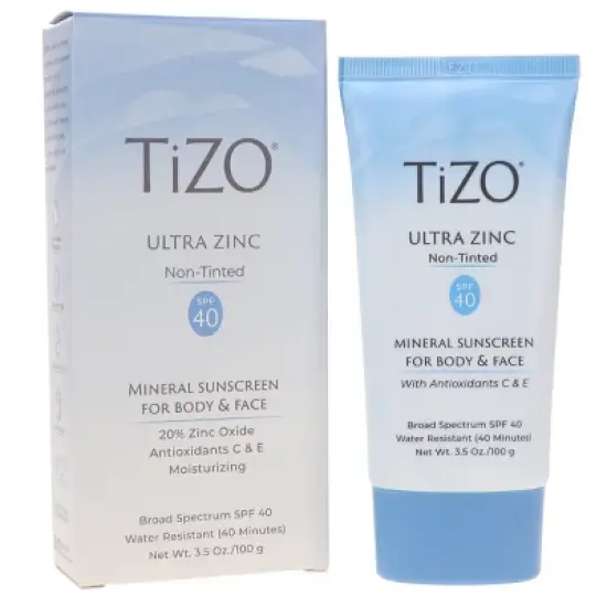 TIZO Zinc Body and Face Sunscreen SPF 40 Non-Tinted with Antioxidants C & E 3.5 oz image {6}