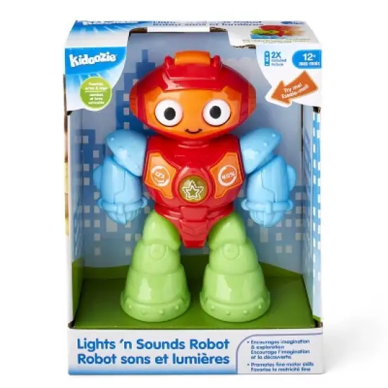Kidoozie Lights n Sounds Robot, Engages Imagination and Fine Motor Skills, 12 months and up image {1}