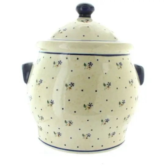 Blue Rose Polish Pottery 1101 Zaklady Cookie Jar image {5}